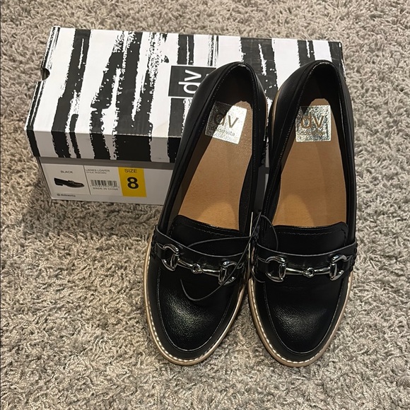 Women's Black Dolce Vita Loafers - Picture 1 of 7